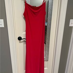 Jump Strapless Red Dress